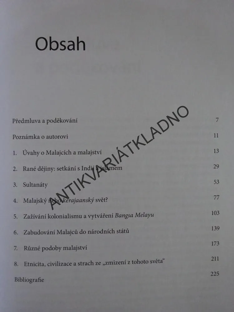 DĚJINY MALAJSIE, ANTHONY MILNER, **an