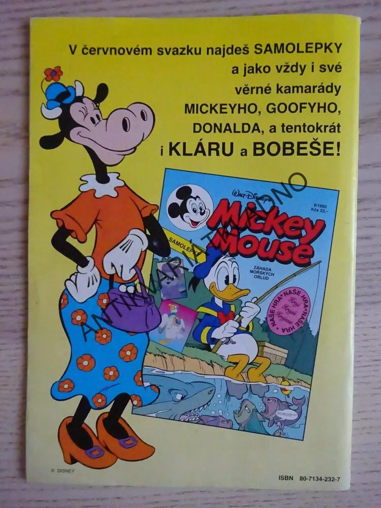 MICKEY MOUSE, KOMIKS, DISNEY, 5/1992