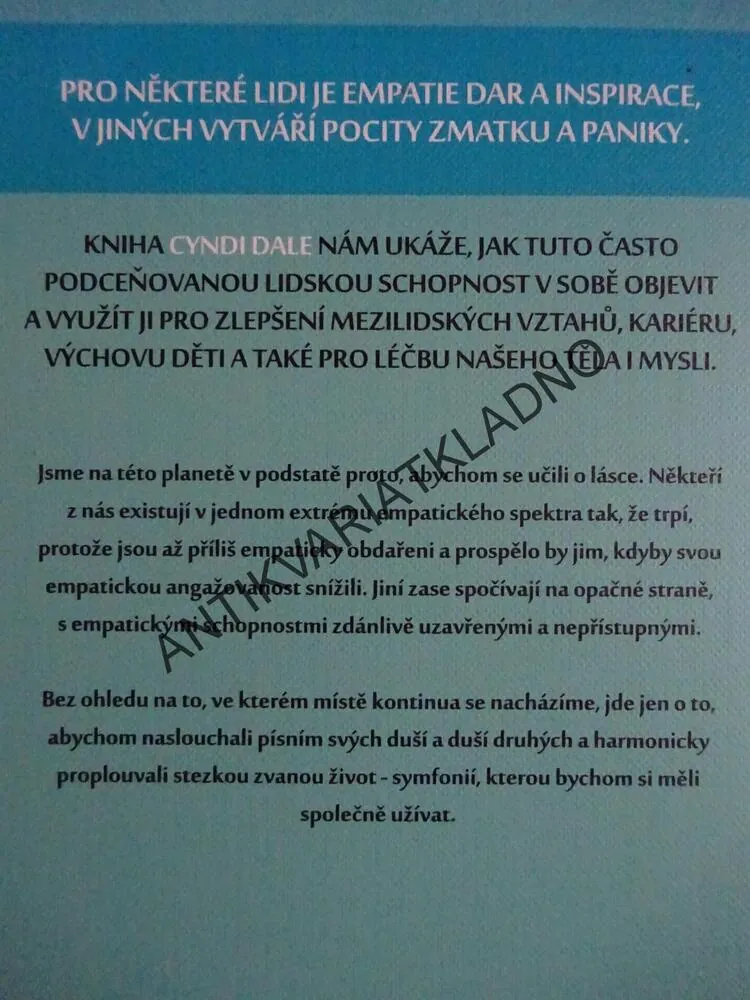 DUCHOVNÍ SÍLA EMPATIE, CYNDI DALE, **an