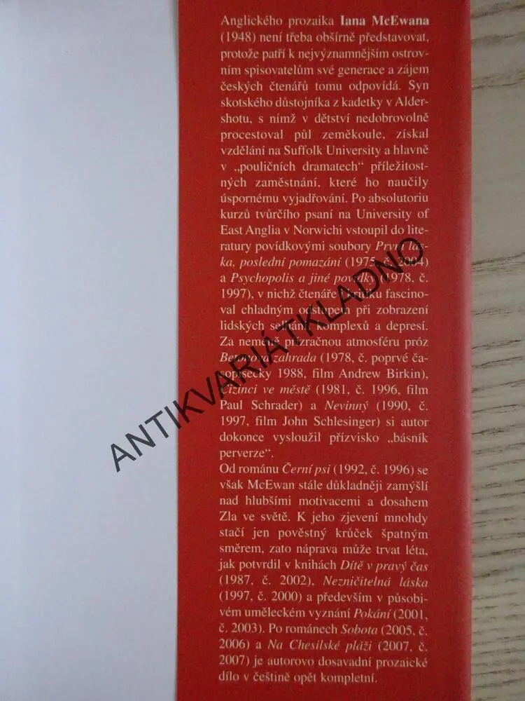 POKÁNÍ, IAN MCEWAN, **an
