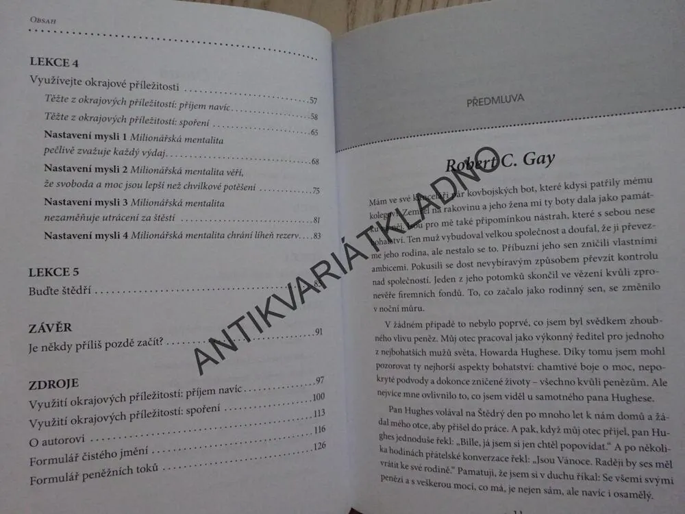 PĚT LEKCÍ O ŽIVOTĚ A BOHATSTVÍ, KTERÉ MI DAL JEDEN MILIONÁŘ, RICHARD PAUL EVANS, **an