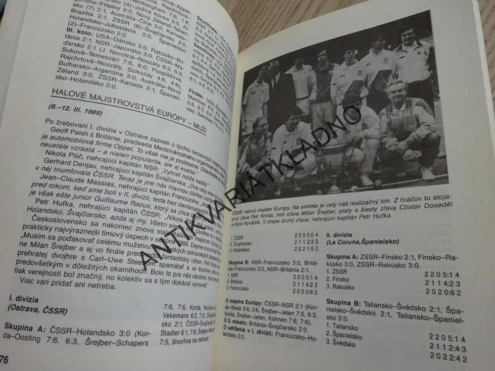 TENIS, 1989, ČEDOK OPEN, **an