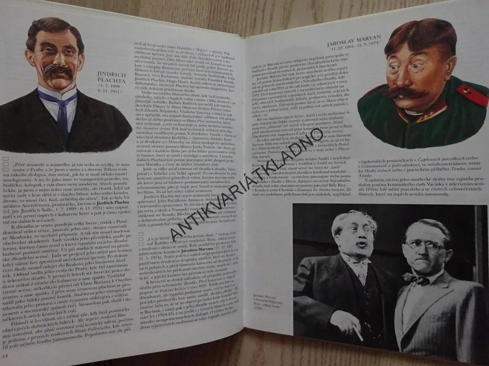 HVĚZDY ČESKÉHO FILMU 1, ČÁSLAVSKÝ, MERHAUT, ZAHRADNÍČEK, **an
