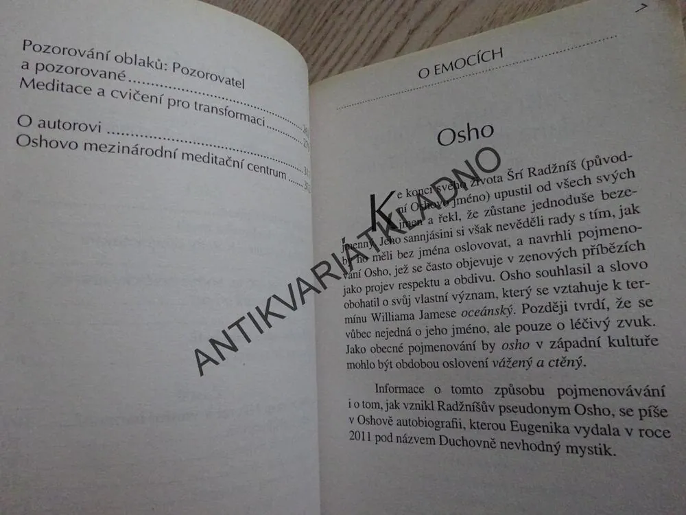 O EMOCÍCH, OSHO, **an