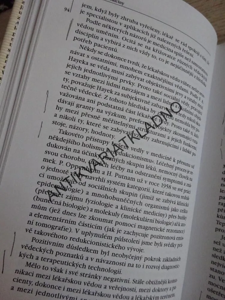 MOC A NEMOC MEDICÍNY, JAROSLAV HOŘEJŠÍ, **an