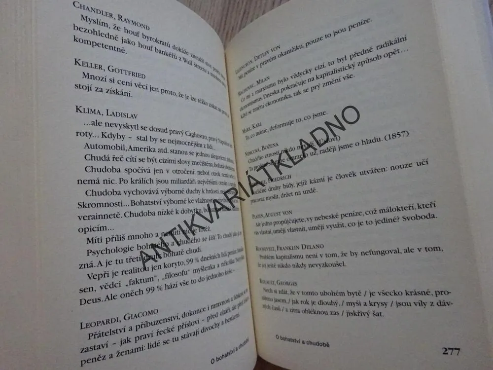 MALÁ ARCHA MOUDROSTI A BLÁZNOVSTVÍ, **an