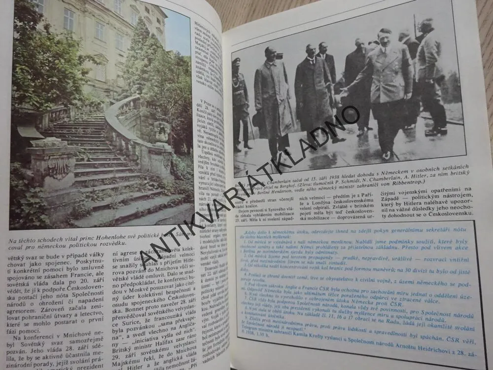 POSLEDNÍ DEN Z DRAMATICKÉHO PODZIMU ROKU 1938, SLOVO K HISTORII