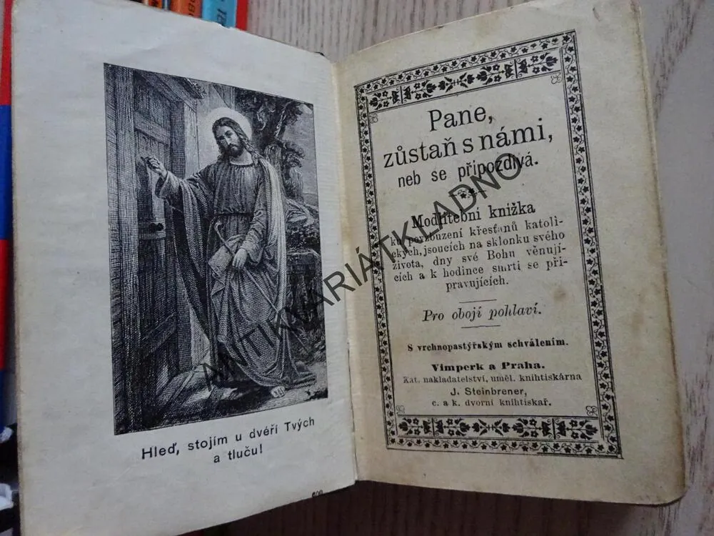 MODLITEBNÍ KNÍŽKA - PANE, ZŮSTAŇ S NÁMI, NEB SE PŘIPOZDÍVÁ