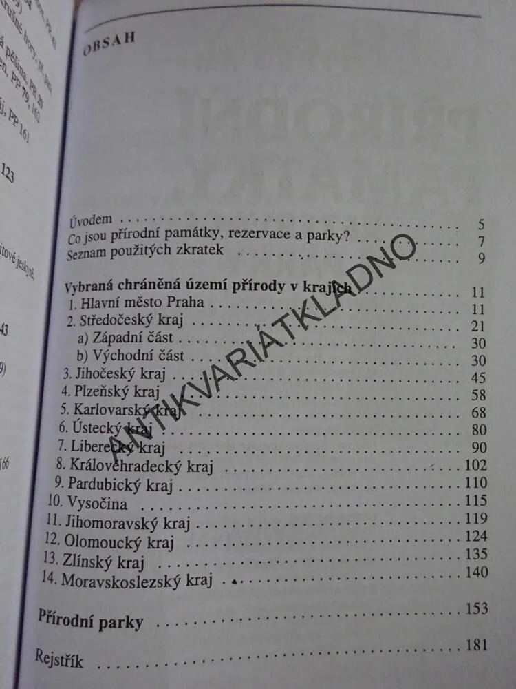 NAVŠTIVTE.... PŘÍRODNÍ PAMÁTKY, REZERVACE A PARKY, **an