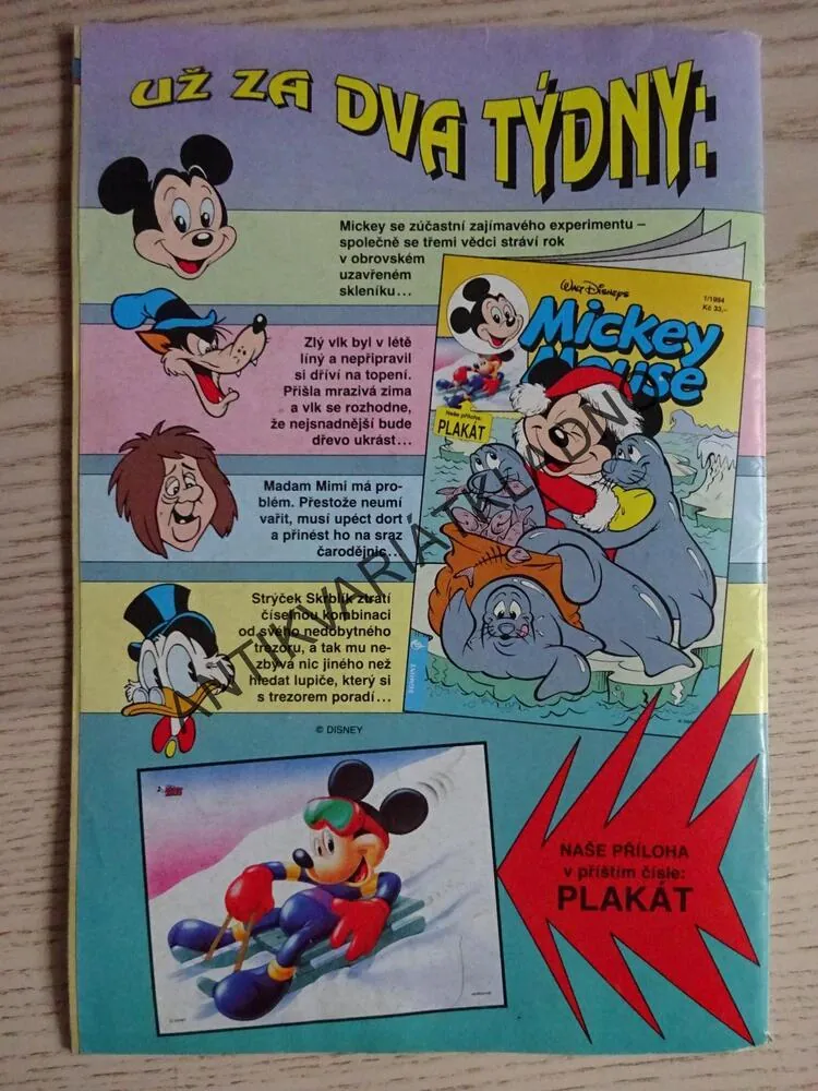 MICKEY MOUSE, KOMIKS, DISNEY, 18/1993