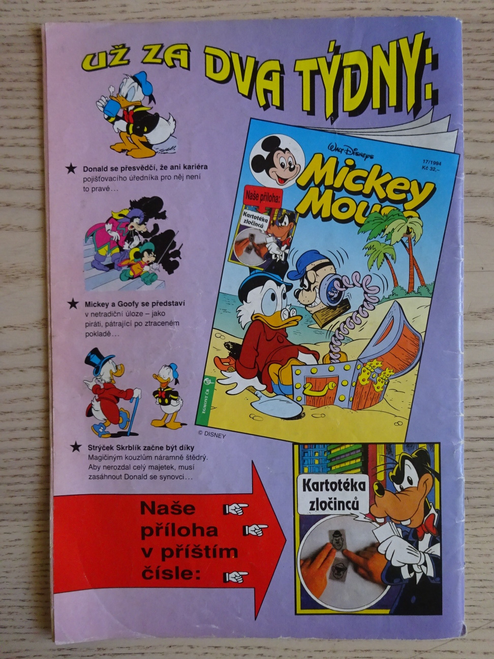 MICKEY MOUSE, KOMIKS, DISNEY, 16/1994