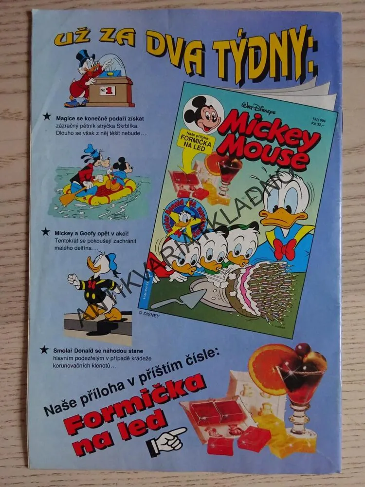 MICKEY MOUSE, KOMIKS, DISNEY, 12/1994