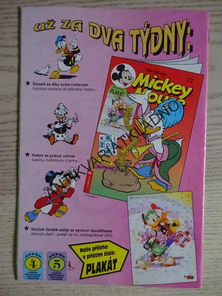 MICKEY MOUSE, KOMIKS, DISNEY, 22/1994