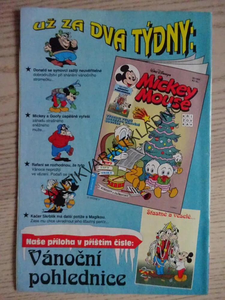 MICKEY MOUSE, KOMIKS, DISNEY, 25/1994