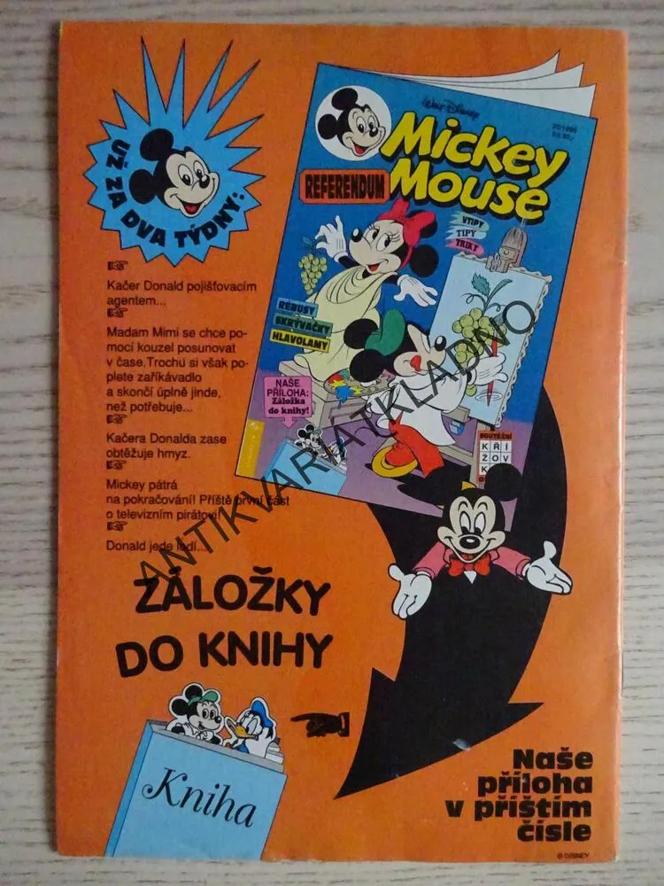MICKEY MOUSE, KOMIKS, DISNEY, 19/1995