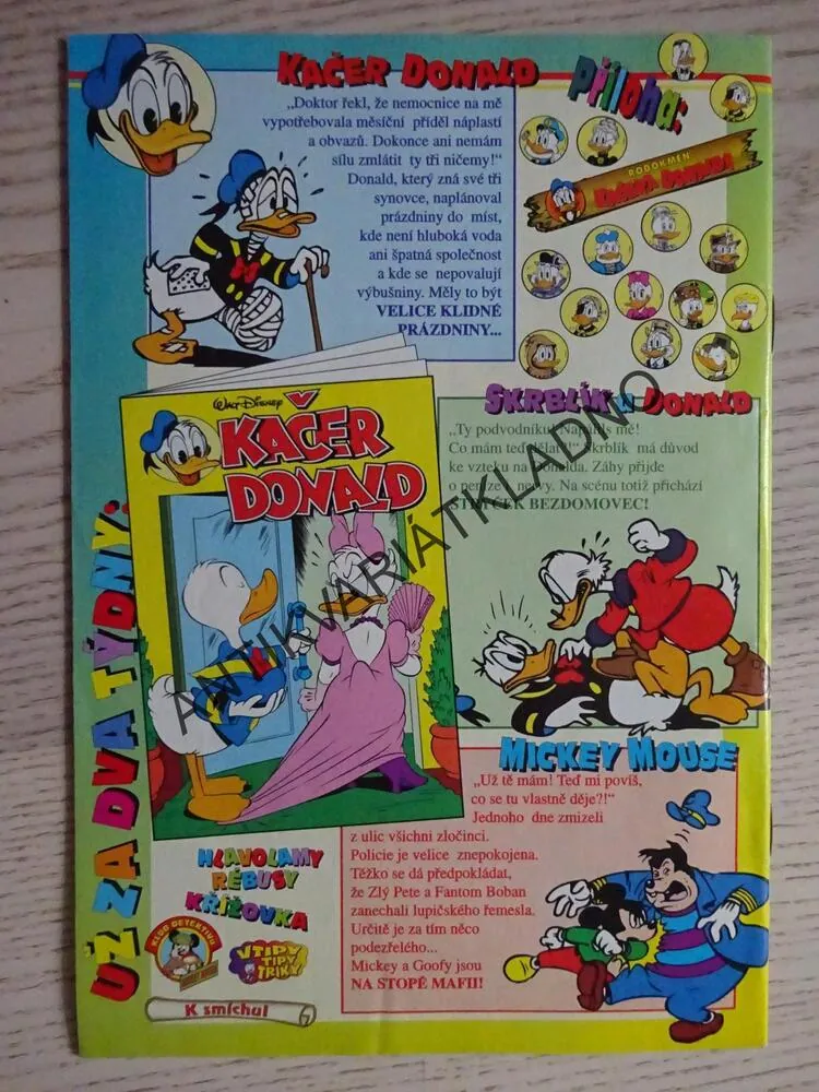 KAČER DONALD, 8/96, komiks DISNEY