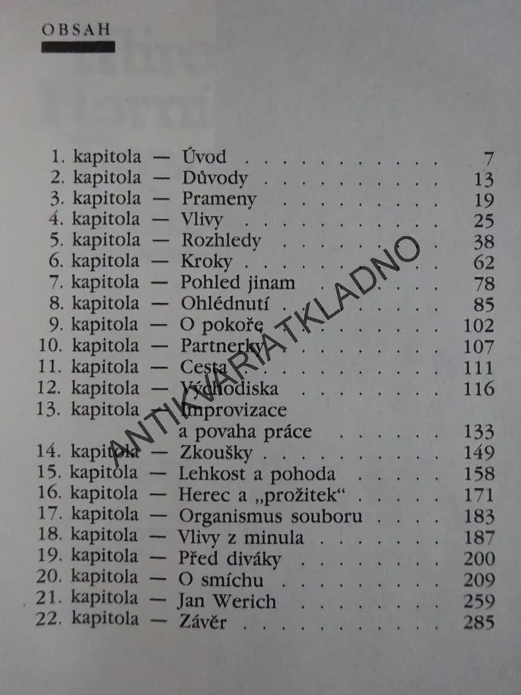 POZNÁMKY O DIVADLE, MIROSLAV HORNÍČEK, **an