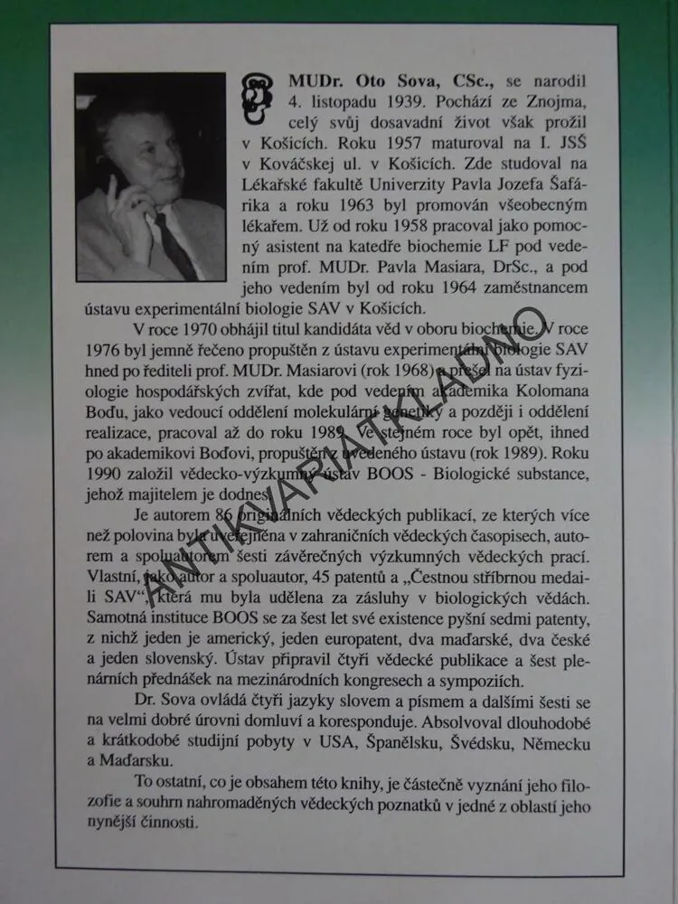 VYPEREME SI ORGANIZMUS ANEB JAK PRACUJE GOLDEN YACCA, OTO SOVA, **an