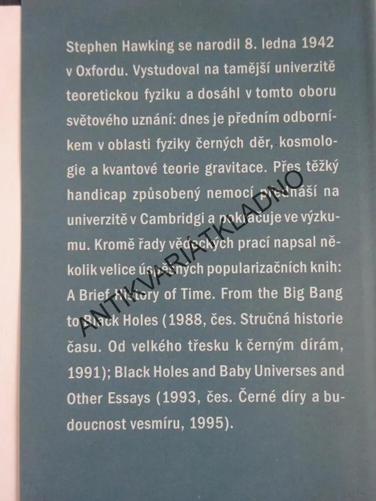 HLEDÁNÍ TEORIE VŠEHO, STEPHEN HAWKING, KITTY FERGUSONOVÁ, **an
