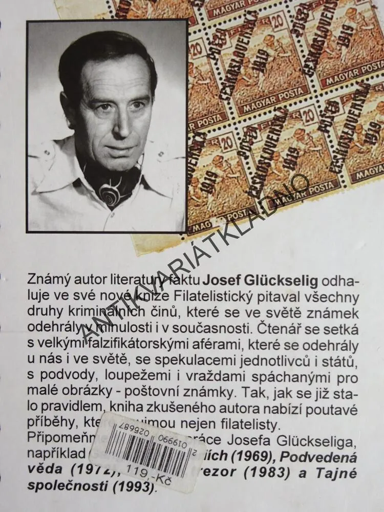 FILATELISTICKÝ PITAVAL, JOSEF GLÜCKSELIG, **an