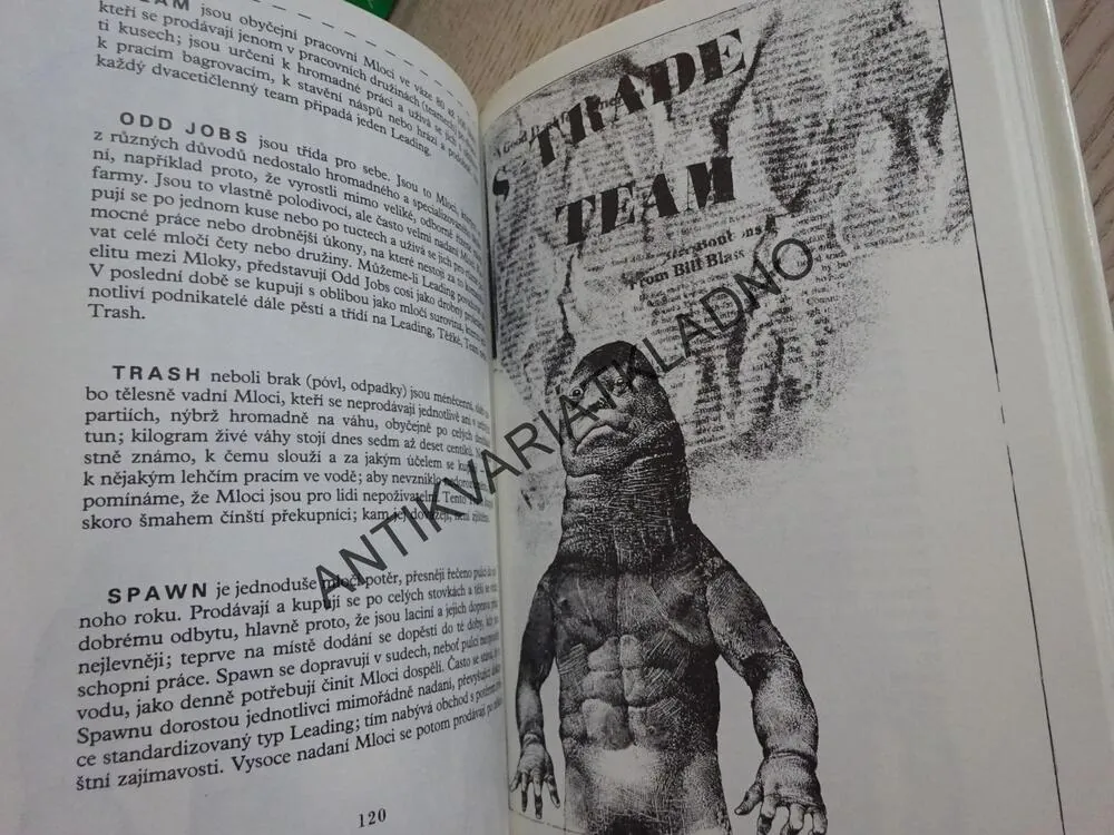 VÁLKA S MLOKY, KAREL ČAPEK, **an