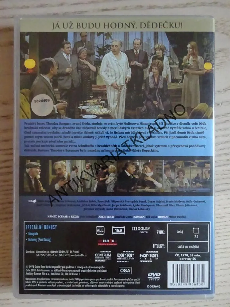 JÁ UŽ BUDU HODNÝ, DĚDEČKU!, DVD FILM ČR