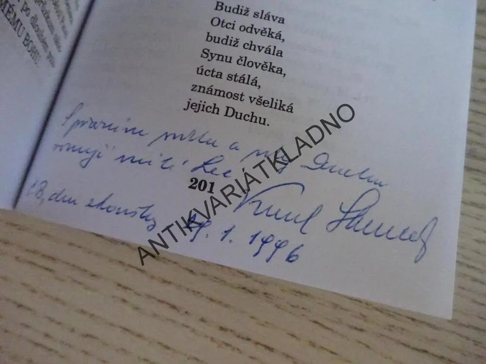 PO STOPÁCH NEZNÁMÉHO BOHA, KAREL SKALICKÝ - AUTOGRAM, **an