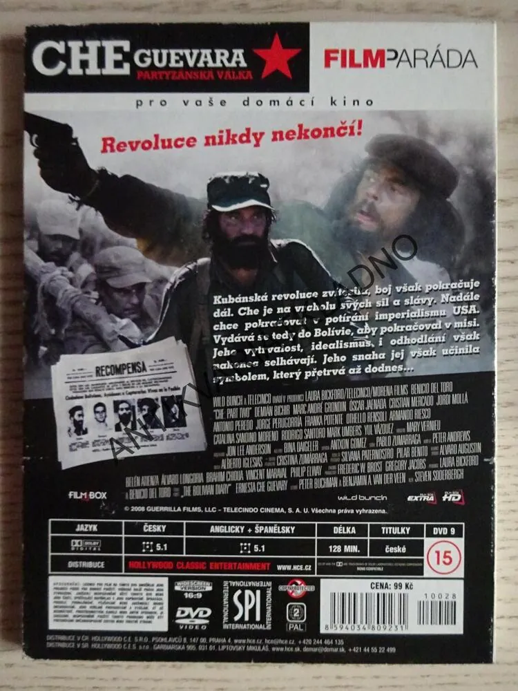 CHE GUEVARA, PARTYZÁNSKÁ VÁLKA, DVD FILM