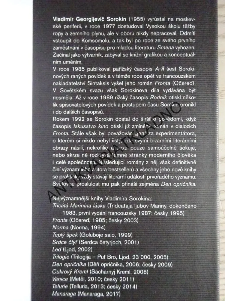 MANARAGA, VLADIMÍR SOROKIN, **an