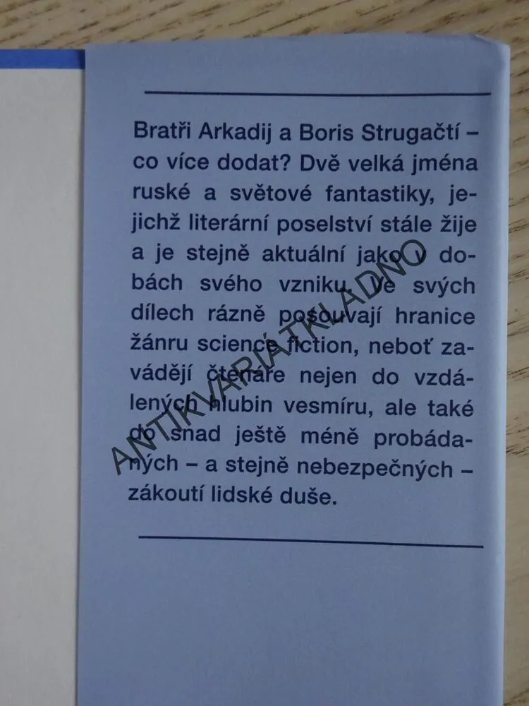 MAXIM KAMMERER, ARKADIJ A BORIS STRUGAČTÍ, **an