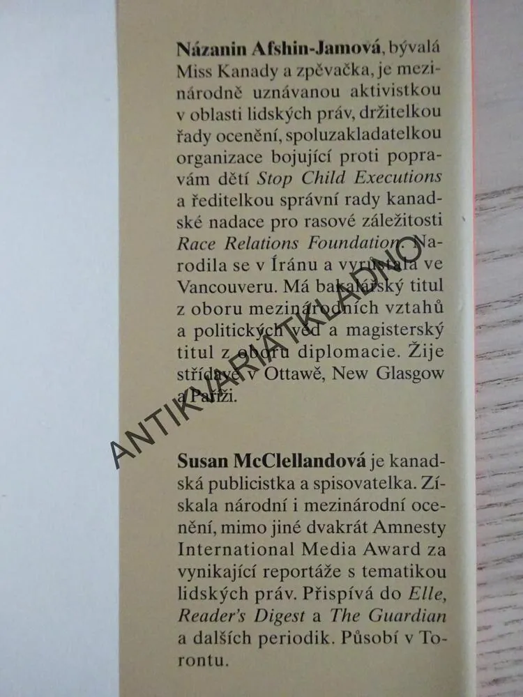 ODSOUZENÁ, NÁSAZIN AFSHIN-JAMOVÁ, SUSAN MCCLELLANDOVÁ, **an