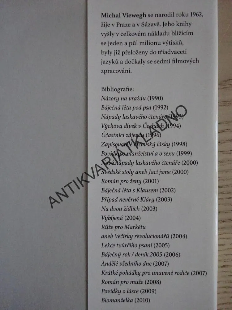 DALŠÍ BÁJEČNÝ ROK, MICHAL VIEWEGH, **an