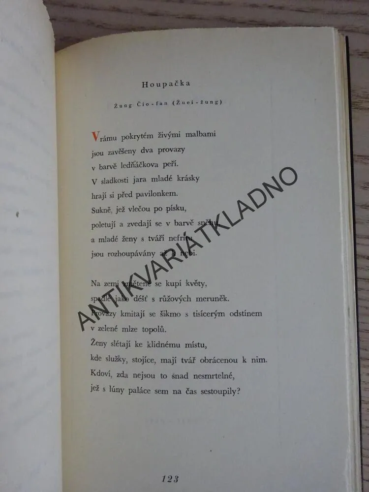 MELANCHOLIE, BÁSNĚ DYNASTIE SUNGSKÉ, **an