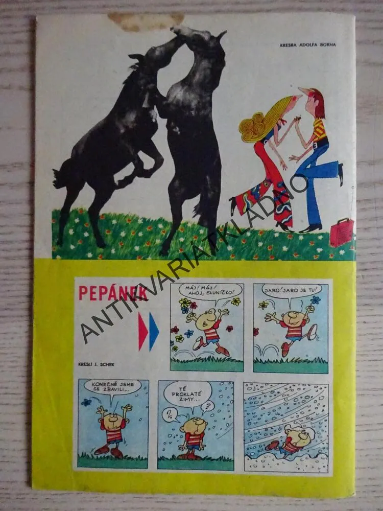 PIONÝR 8/1971, KOMIKS, NEPRAKTA, BURIAN