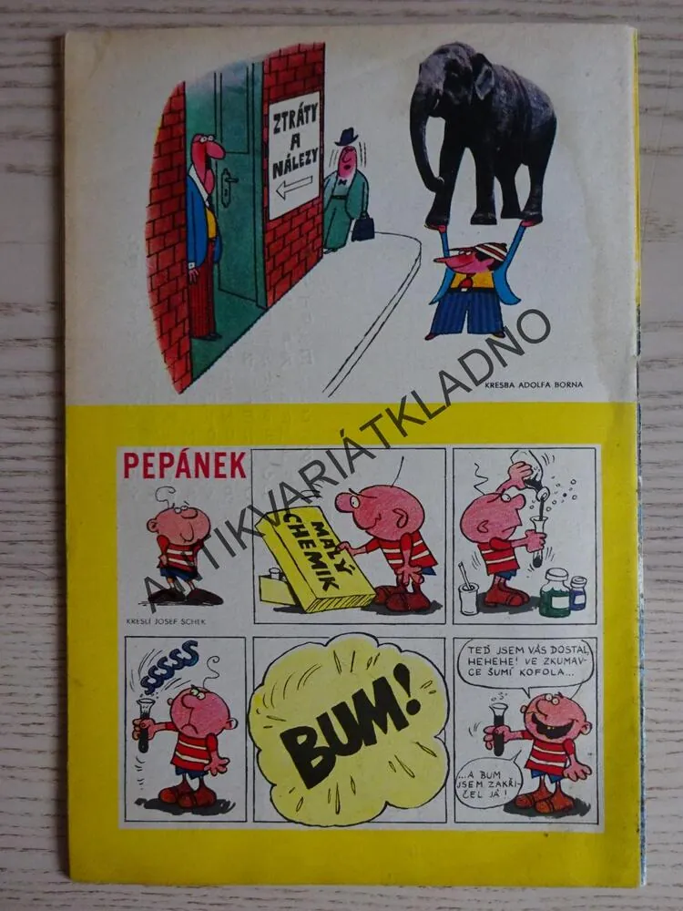 PIONÝR 10/1971, KOMIKS, NEPRAKTA, BURIAN
