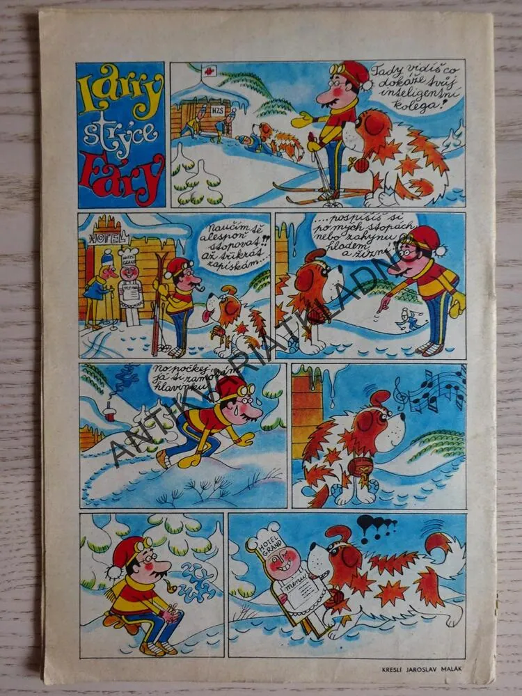 PIONÝR 5/1972, KOMIKS, NEPRAKTA, BURIAN