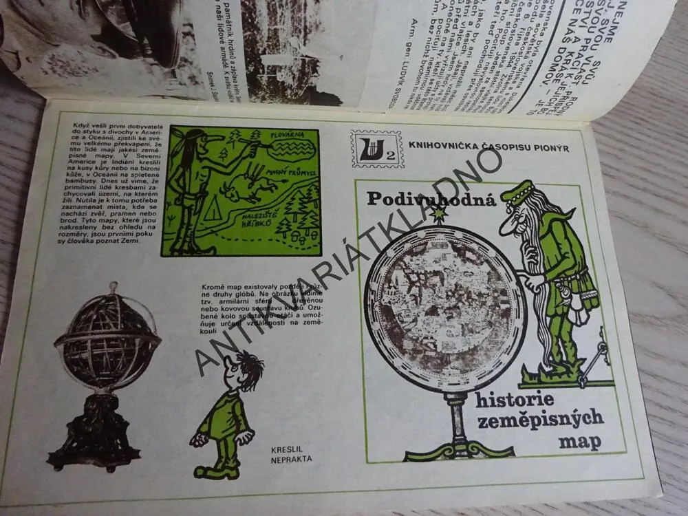 PIONÝR 2/1973, KOMIKS, NEPRAKTA, BURIAN