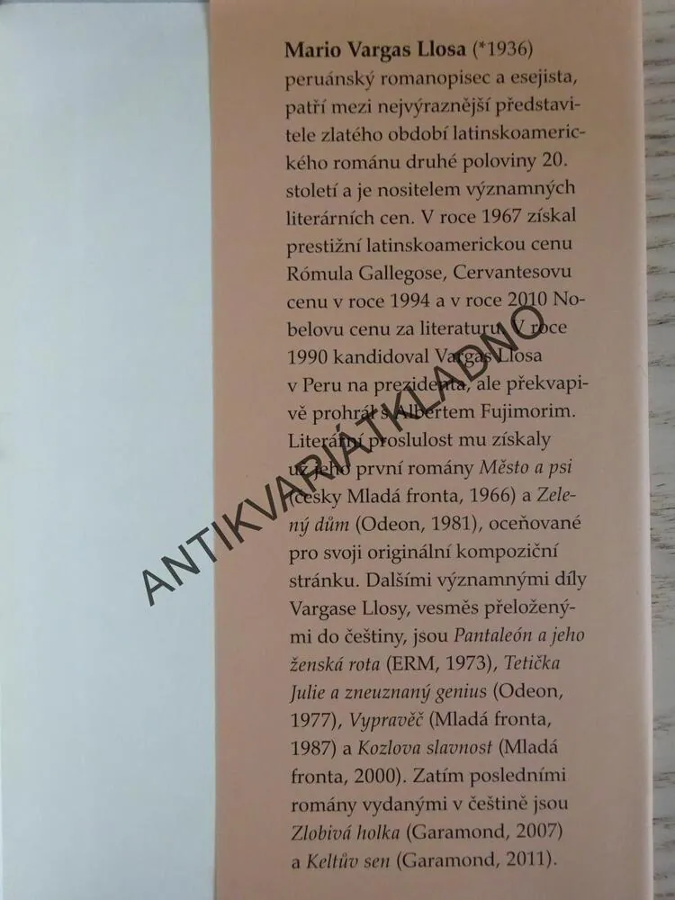 KDO ZABIL PALOMINA MOLERA?, MARIO VARGAS LLOSA, **an