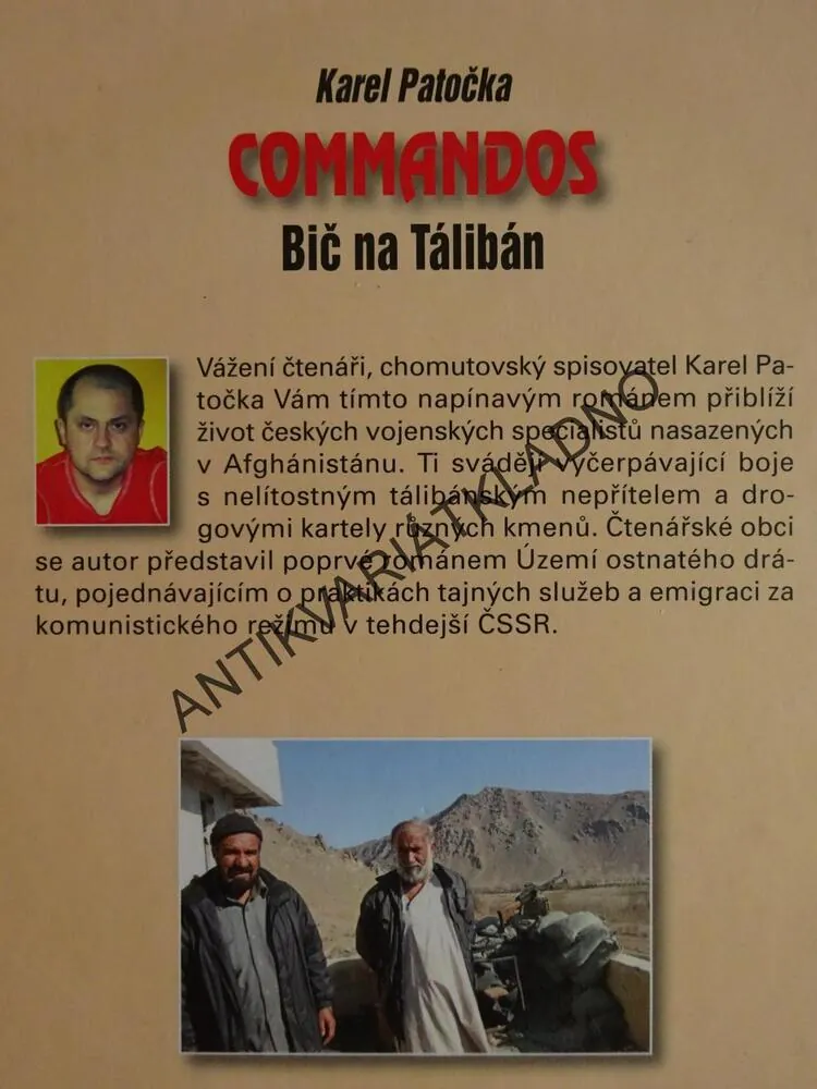 COMMANDOS, BIČ NA TÁLIBÁN, KAREL PATOČKA, VÁLKA, **AN