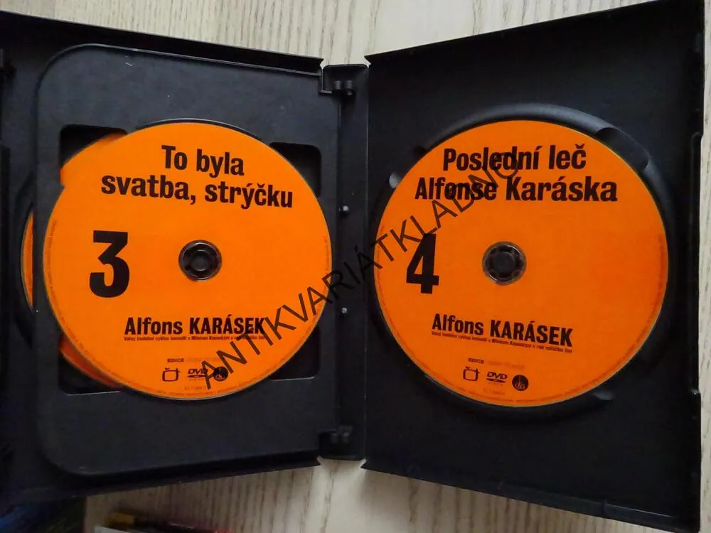 ALFONS KARÁSEK, 4X DVD FILM ČR