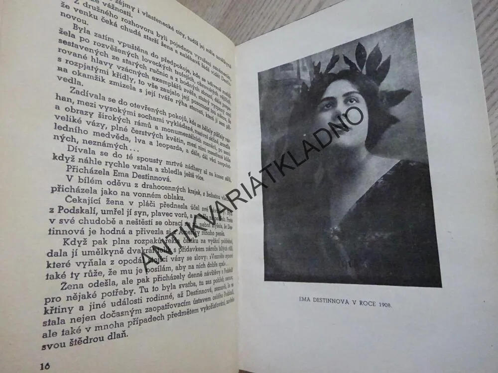 ŽIVOT EMY DESTINNOVÉ, EMA DESTINNOVÁ, MARIE MARTÍNKOVÁ, **an