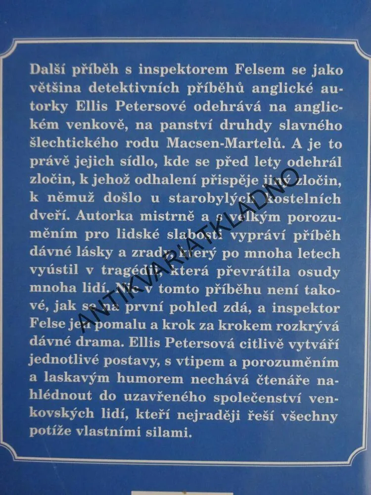 OSUDOVÉ TAJEMSTVÍ, ELLIS PETERSOVÁ, **an