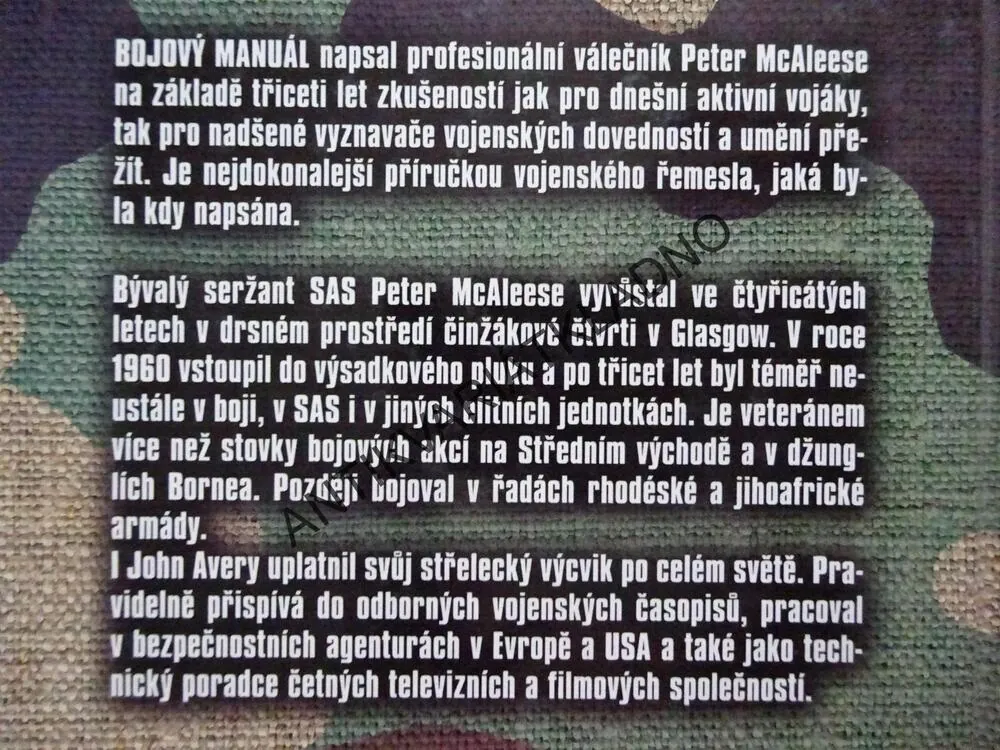 BOJOVÝ MANUÁL, PETER MCALEESE, JOHN AVERY, **an