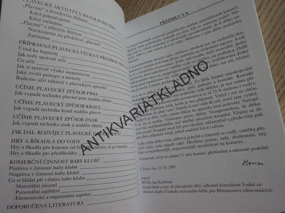 PLAVÁNÍ DĚTÍ S RODIČI, IRENA ČECHOVSKÁ, **an