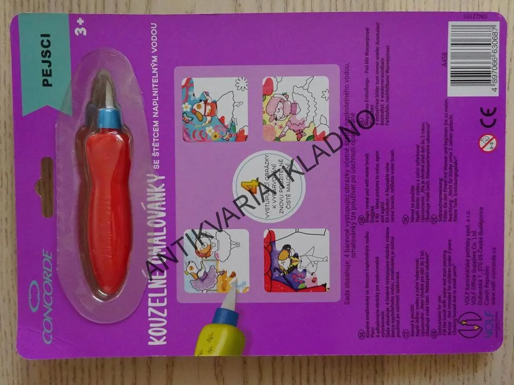 KOUZELNÉ OMALOVÁNKY SE ŠTĚTCEM NAPLNITELNÝM VODOU, **an