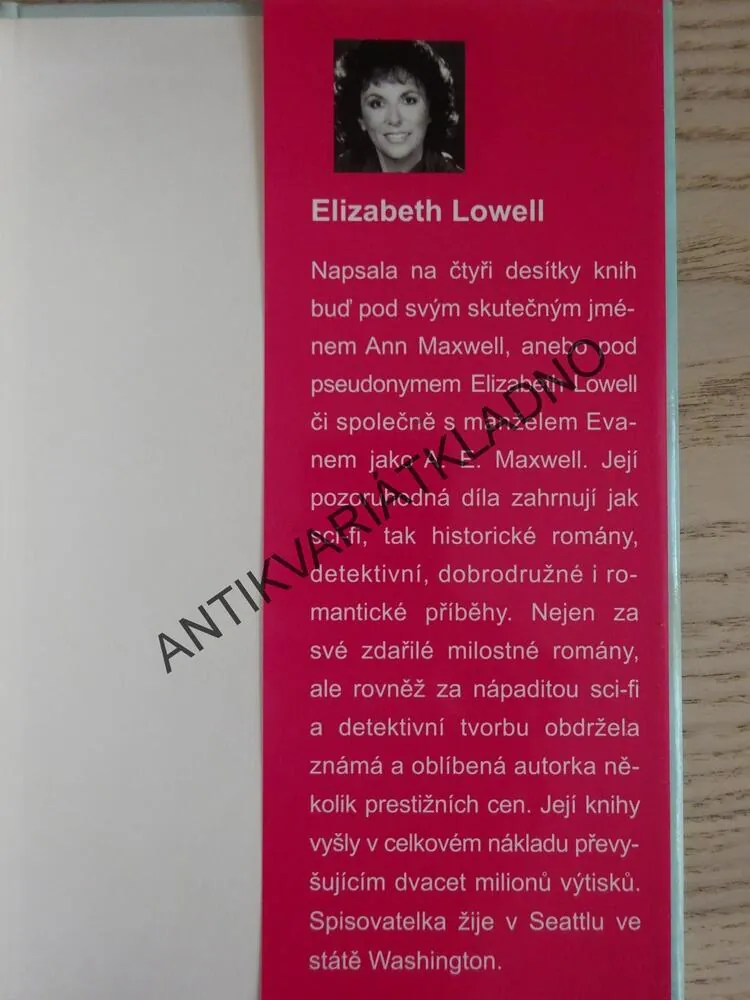 KŘIŠŤÁLOVÝ PRAMEN, ELIZABETH LOWELLOVÁ, **an