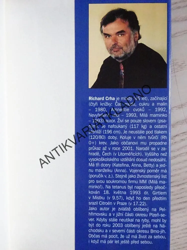 JEŠTĚ JEDNOU MILÁ MAMINKO!, RICHARD CRHA, **an