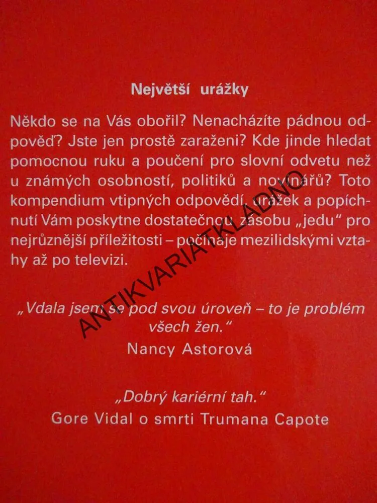 EDICE HUMORU, NEJVĚTŠÍ URÁŽKY, MARIA LEACH, **an