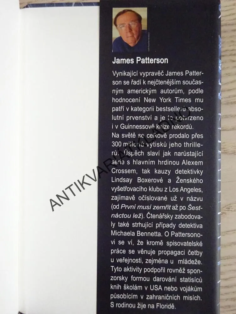 ŠESTNÁCTÁ LEŽ, JAMES PATTERSON, **an