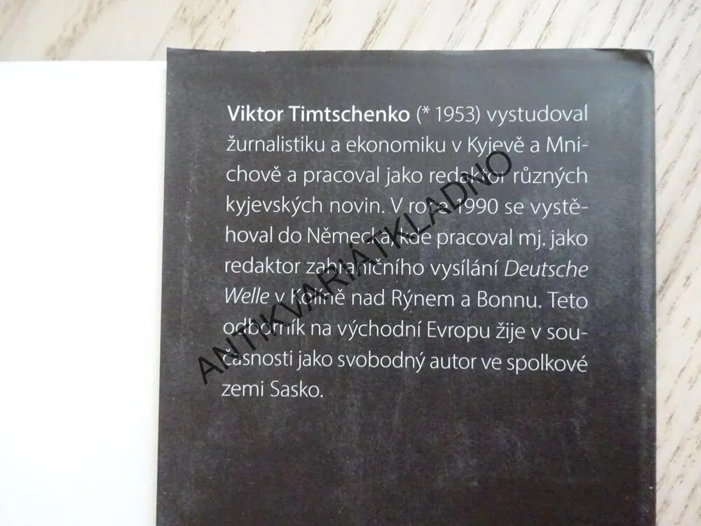 CHORDOVSKIJ, LEGENDY, MÝTY A JINÉ PRAVDY, VIKTOR TIMTSCHENKO, **an